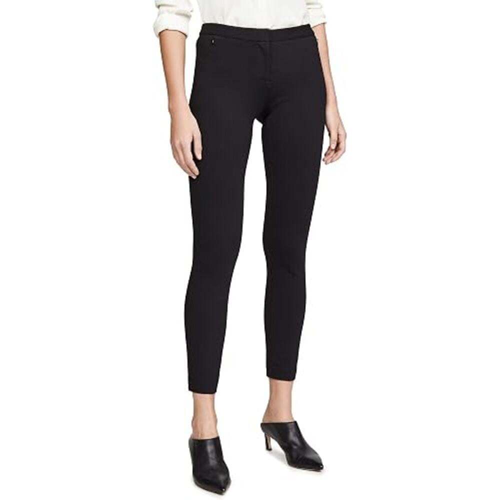 Kobi Halperin Alexandra High Rise Flat Front Skinny Trouser Pants Black Womens 8